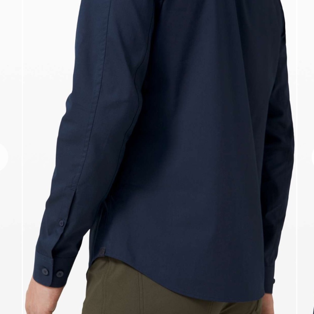 Lululemon Down to the Wire Slim Fit Long Sleeve True Navy size: L in EUC. - Picture 4 of 17